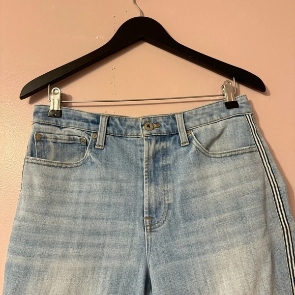 Talbots Modern Ankle Jeans With Ribbon  Tape Sea Glass Wash Size 6P - Picture 2 of 10